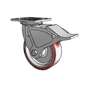 4.06109.935 BRK4 Colson Swivel Caster