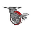4.06109.935 MTG2 BRK1 SEAL Colson Swivel Caster