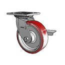 4.06109.939 BRK3 SEAL LH7.25 Colson Swivel Caster