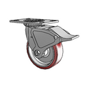 4.06109.939 MTG2 BRK4 Colson Swivel Caster