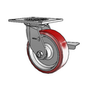 4.06109.939 MTG4 BRK3 LH7.25 Colson Swivel Caster