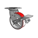 4.06109.941.7 BRK1 Colson Swivel Caster