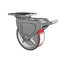 4.06109.941.7 BRK2 Colson Swivel Caster
