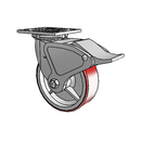 4.06109.941.7 BRK4 Colson Swivel Caster