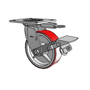 4.06109.941.7 MTG54 BRK1 Colson Swivel Caster