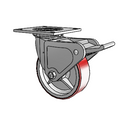 4.06109.945.7 MTG4 BRK2 Colson Swivel Caster