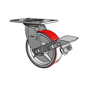 4.06109.949.7 MTG2 BRK1 SEAL Colson Swivel Caster