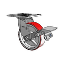 4.06109.949.7 MTG4 BRK1 Colson Swivel Caster