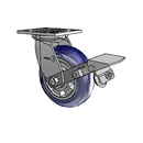 4.06109.96TF BRK1 LH7.25 Colson Swivel Caster