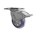 4.06109.96TF MTG2 BRK4 Colson Swivel Caster
