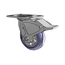 4.06109.96TF MTG2 BRK4 LH7.25 Colson Swivel Caster