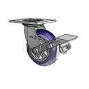 4.06109.96TF MTG4 BRK1 SEAL LH7.25 Colson Swivel Caster