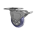 4.06109.96TF MTG4 BRK2 LH7.25 Colson Swivel Caster