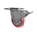 4.06109.96TS MTG2 BRK2 LH7.25 Colson Swivel Caster