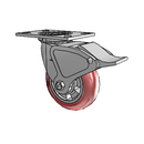4.06109.96TS MTG2 BRK4 Colson Swivel Caster