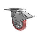 4.06109.96TS MTG4 BRK4 Colson Swivel Caster