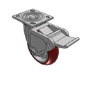 4.06109.9PC BRK2 Colson Caster