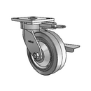 4.06189.451 MTG61 BRK3 EL TG2 Colson Kingpinless Swivel Caster