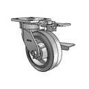4.06189.451 MTG81 BRK3 EL Colson Kingpinless Swivel Caster