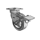 4.06189.455 BRK1 EL Colson Kingpinless Swivel Caster