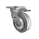 4.06189.455 MTG61 EL TG2 Colson Kingpinless Swivel Caster