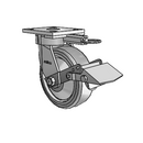 4.06189.4E5 MTG61 BRK1 TG1 Colson Kingpinless Swivel Caster