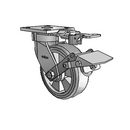 4.06189.4E5 MTG81 BRK1 EL Colson Kingpinless Swivel Caster
