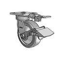 4.06189.4E5 MTG81 BRK1 TG1 Colson Kingpinless Swivel Caster