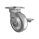 4.06189.4F1 BRK3 TG1 Colson Kingpinless Swivel Caster