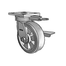 4.06189.4F9 MTG61 BRK3 Colson Kingpinless Swivel Caster