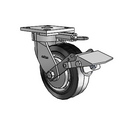 4.06189.4P5.2 MTG61 BRK1 EL TG1 Colson Kingpinless Swivel Caster