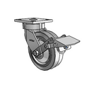 4.06189.4P5 BRK1 EL TG2 Colson Kingpinless Swivel Caster