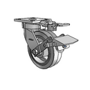 4.06189.4P5 MTG81 BRK1 EL Colson Kingpinless Swivel Caster