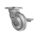 4.06189.5E1 BRK3 EL TG1 Colson Kingpinless Swivel Caster
