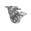 4.06189.5E1 MTG61 BRK1 EL Colson Kingpinless Swivel Caster