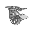4.06189.5E5 MTG81 BRK1 Colson Kingpinless Swivel Caster