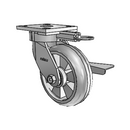 4.06189.5E9 MTG61 BRK3 EL Colson Kingpinless Swivel Caster