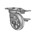 4.06189.5E9 MTG81 BRK3 Colson Kingpinless Swivel Caster