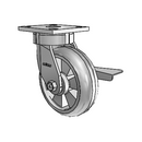 4.06189.5F1 BRK3 Colson Kingpinless Swivel Caster