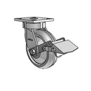 4.06189.5F5 BRK1 TG1 Colson Kingpinless Swivel Caster