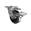 4.06189.645.7 MTG61 BRK1 EL Colson Kingpinless Swivel Caster