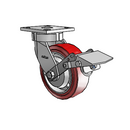 4.06189.929 BRK1 EL TG1 Colson Kingpinless Swivel Caster