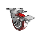 4.06189.929 MTG61 BRK1 EL TG1 Colson Kingpinless Swivel Caster