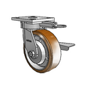 4.06189.931.3 MTG61 BRK3 TG1 Colson Kingpinless Swivel Caster