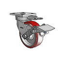 4.06189.935 MTG61 BRK1 EL Colson Kingpinless Swivel Caster