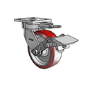 4.06189.939 MTG61 BRK1 EL Colson Kingpinless Swivel Caster