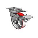 4.06189.949.7 MTG61 BRK1 EL Colson Kingpinless Swivel Caster