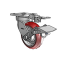 4.06189.9PC MTG81 BRK1 EL Colson Kingpinless Swivel Caster