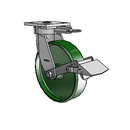 4.08189.139 MTG61 BRK1 LH10.125 Colson Kingpinless Swivel Caster