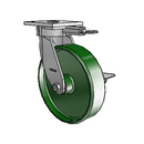 4.08189.139 MTG61 BRK3 LH10.125 Colson Kingpinless Swivel Caster